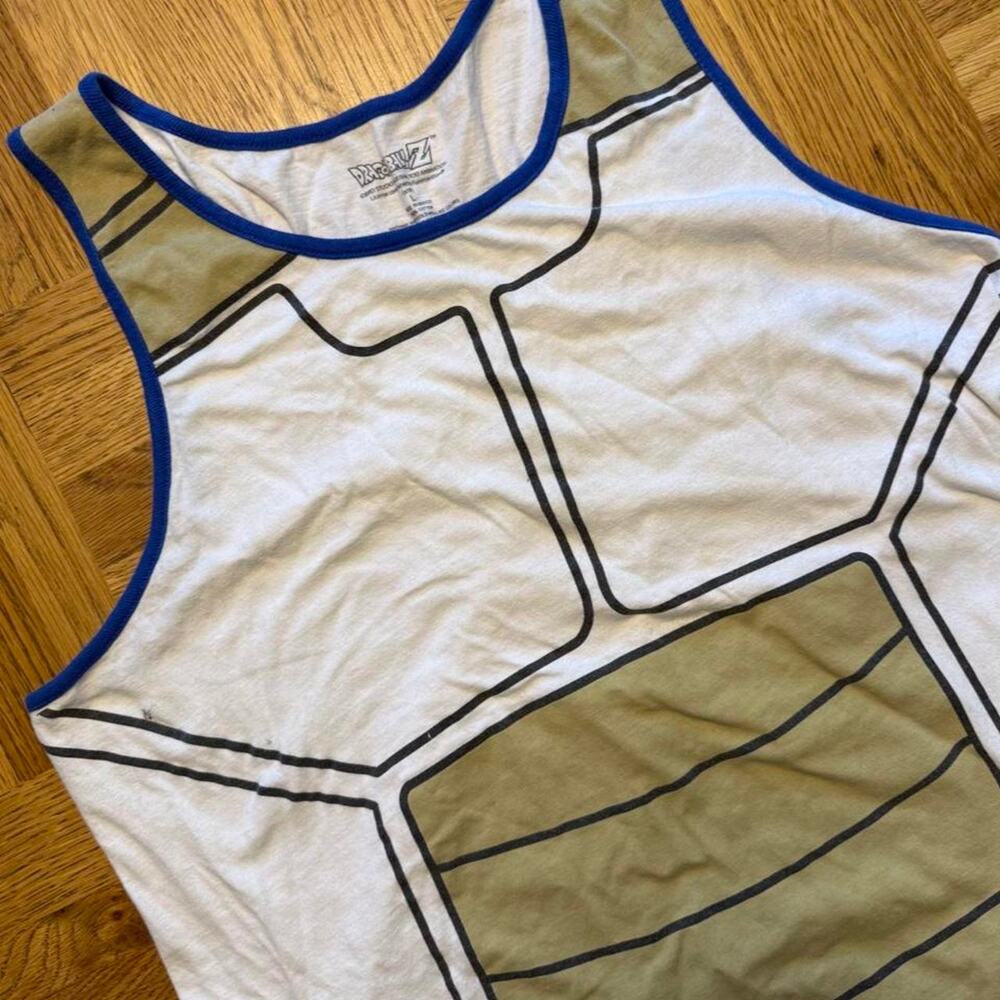 Dragon Ball Z Saiyan Armor Costume Tank Top Large